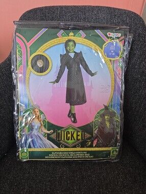 NIP Disguise Girls Size M(7-8) Wicked Elphaba Shiz University Halloween Costume